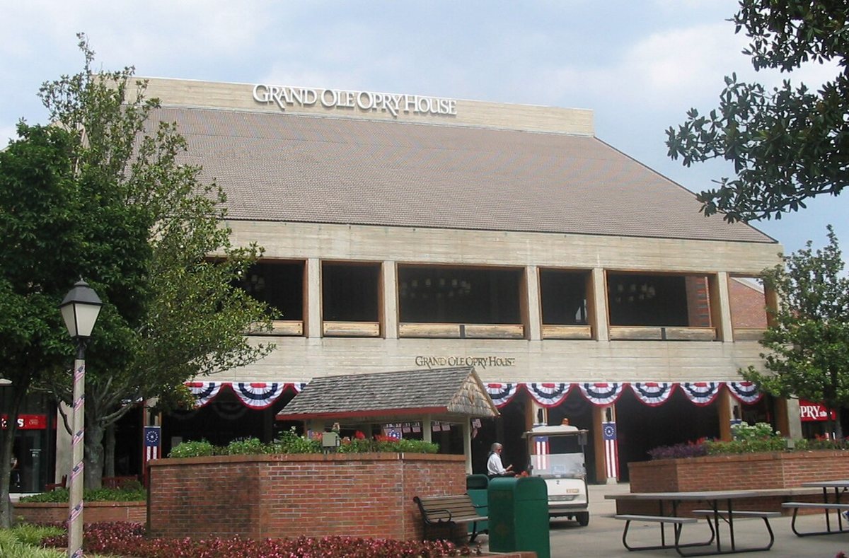 The Grand Ole Opry House stage with the famous circle of oak